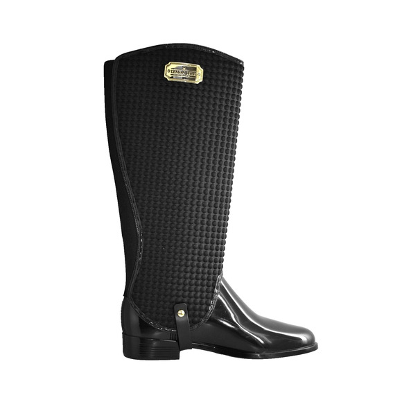 A8 Auth LEMON JELLY PICKY 2 in 1 Ankle Or Knee Hi Black PVC Boot Shoes Size 39 - Picture 3 of 14